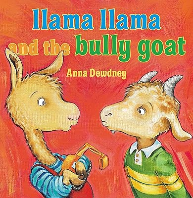 Llama et la chèvre intimidante